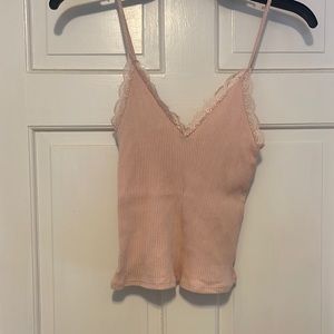 Full Tilt Ribbed cropped tank top large